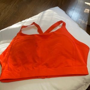 Fabletics Orange Sports Bra